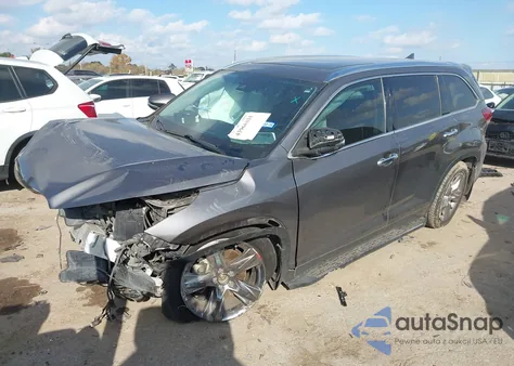 2018 Toyota Highlander Limited Platinum from USA, damaged, VIN 5TDYZRFH6JS264834